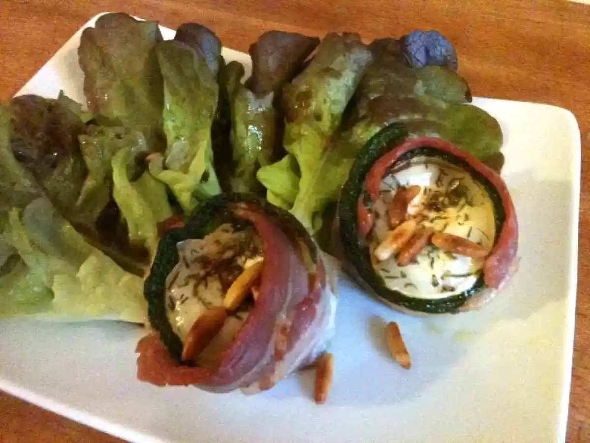 Bouchées de chèvre et au lard