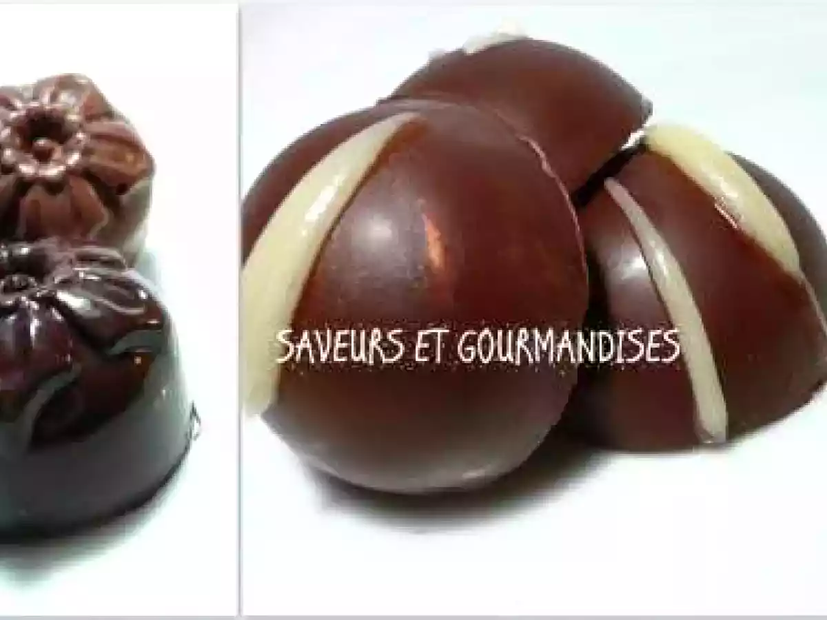 Bouchées de chocolat aux Noix de Cajou et Caramel