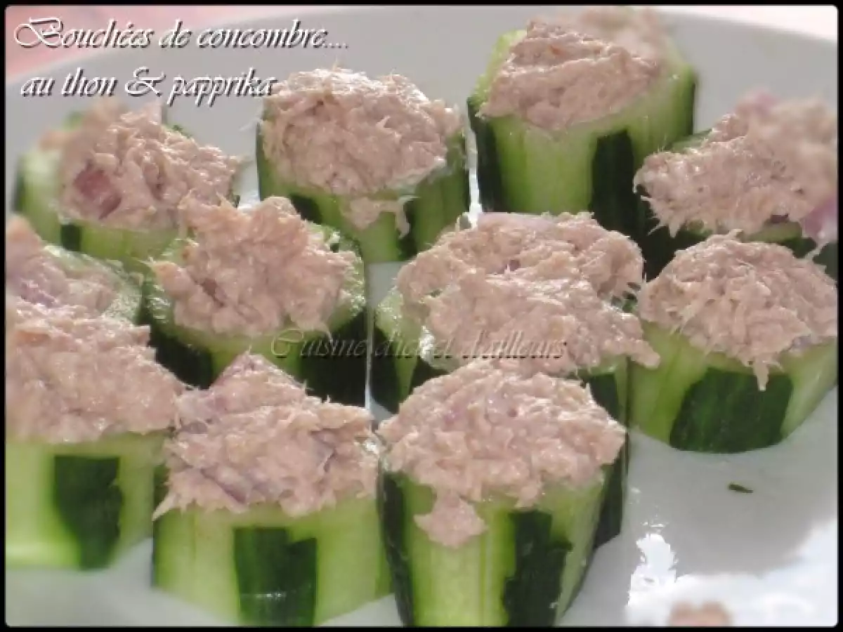 Bouchées de concombre au thon et Paprika - photo 2