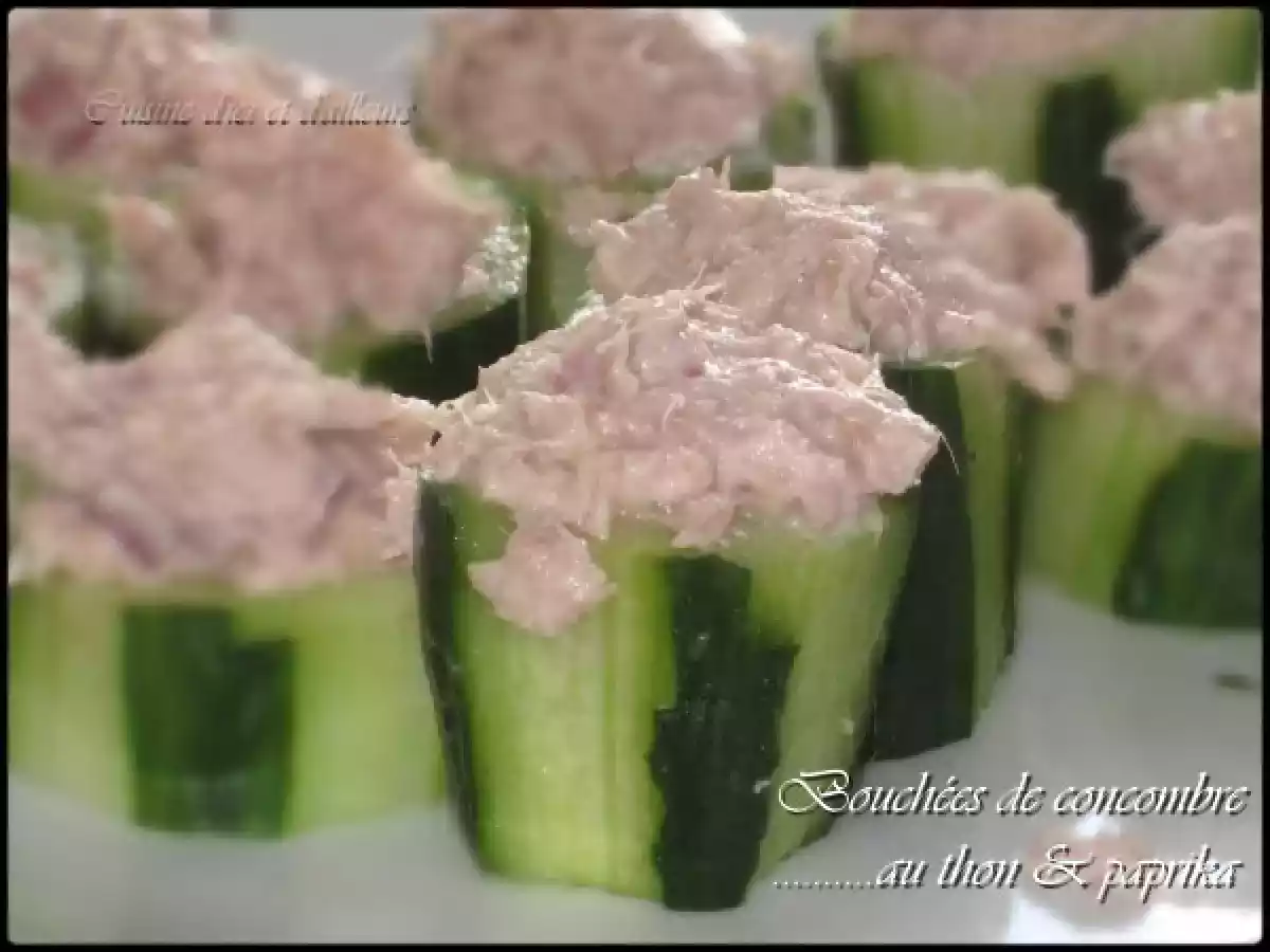Bouchées de concombre au thon et Paprika - photo 3