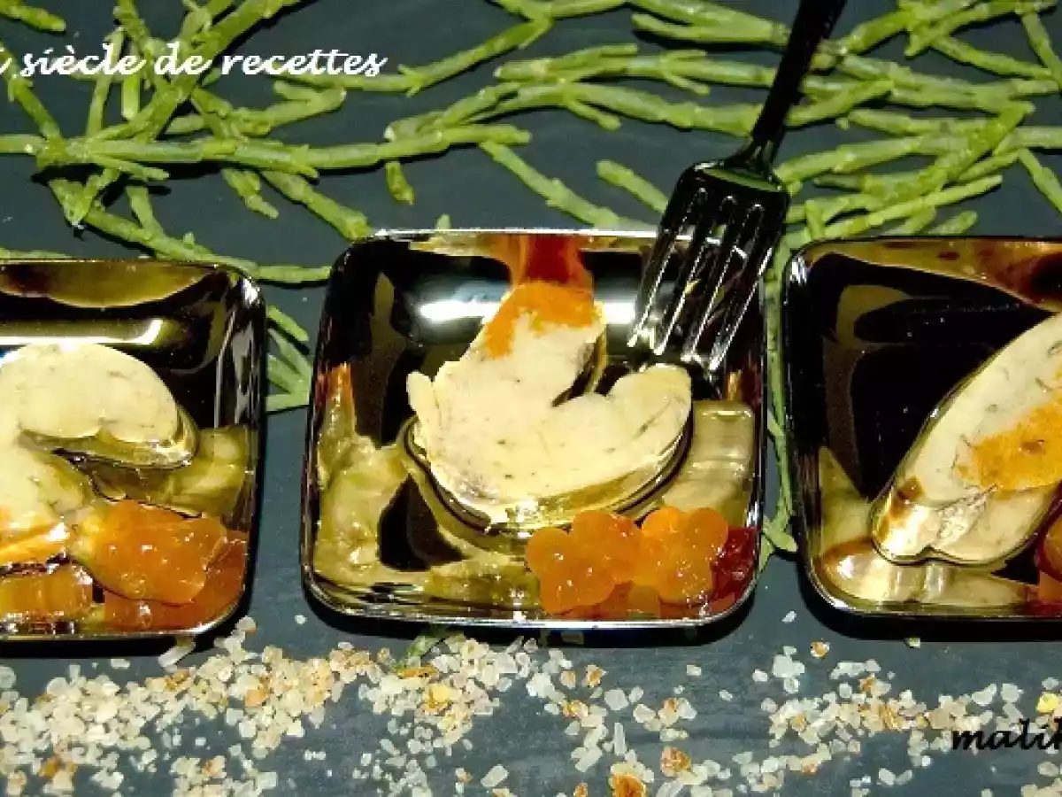 Bouchées de foie gras de la mer