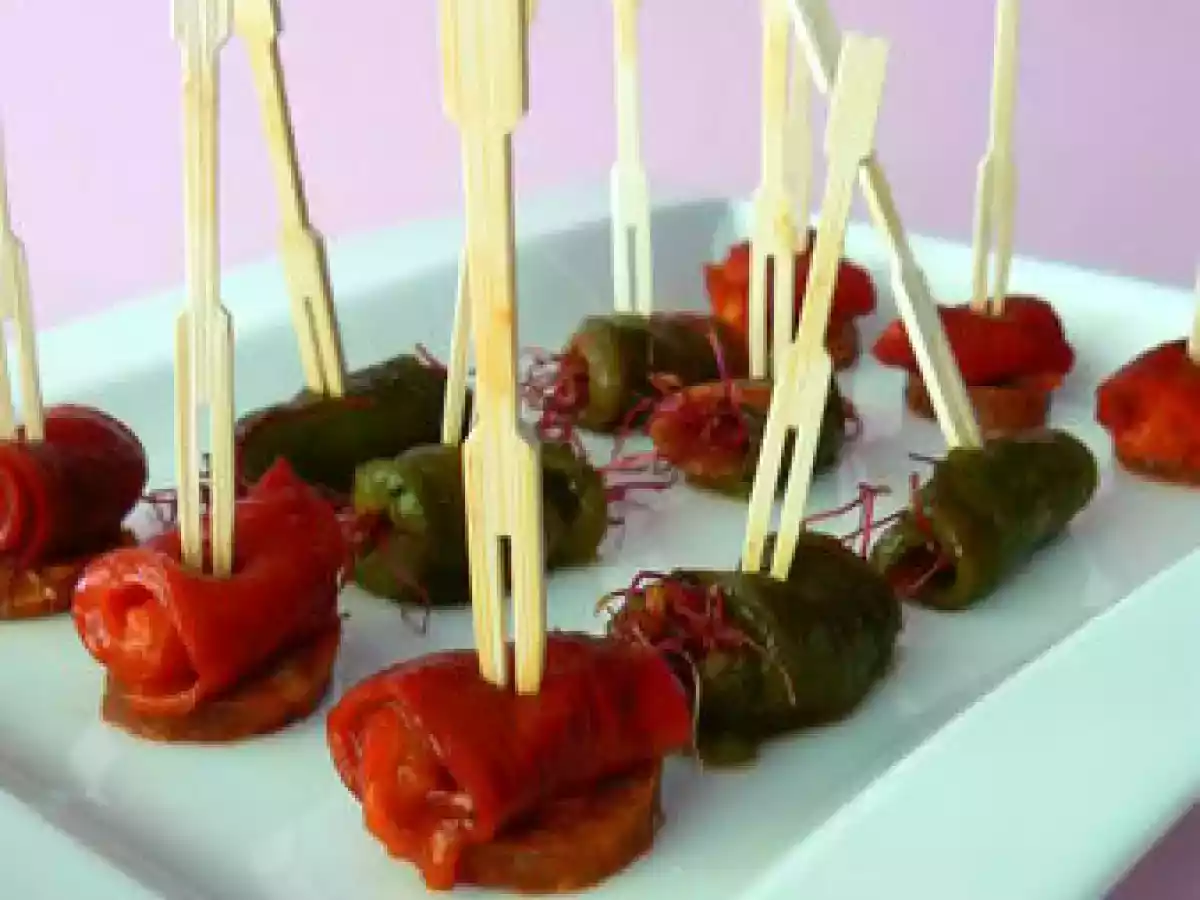 Bouchées de poivron mariné