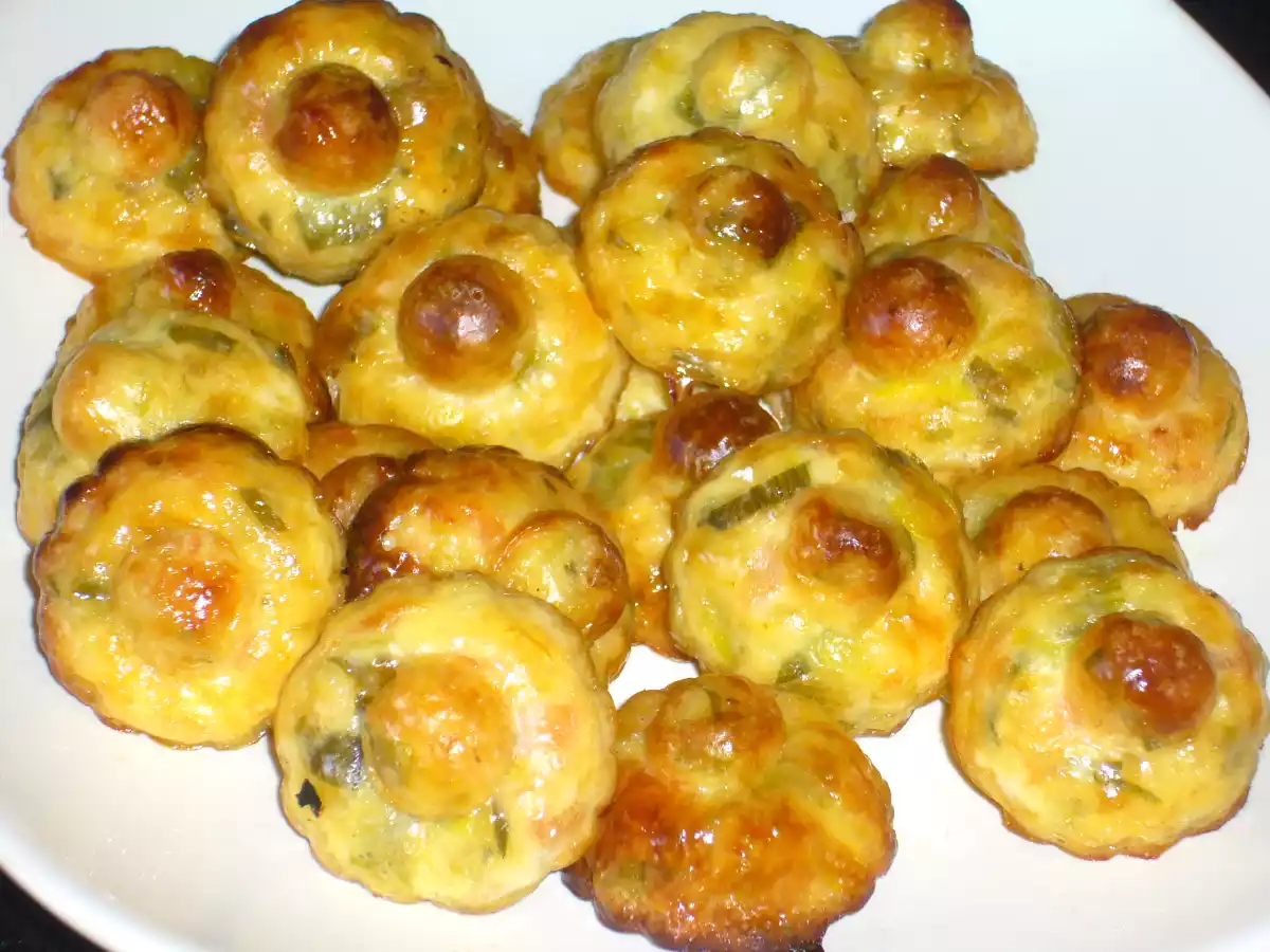 Bouchées de saumon fumé aux poireaux