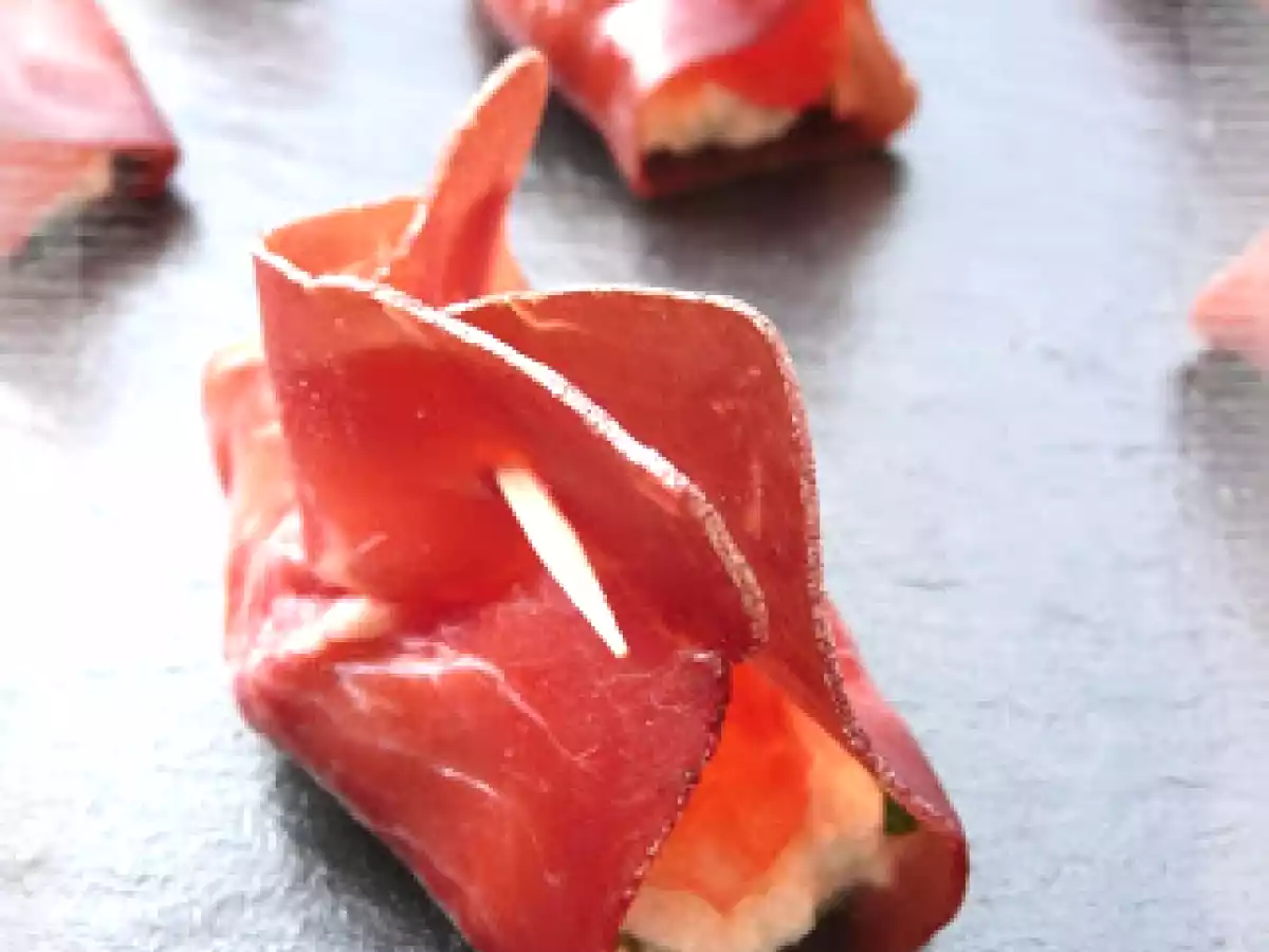 Bouchées de viande de grison au fromage frais & au pamplemousse