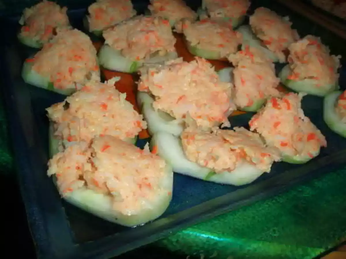 Bouchées fraîcheur au concombre et surimi