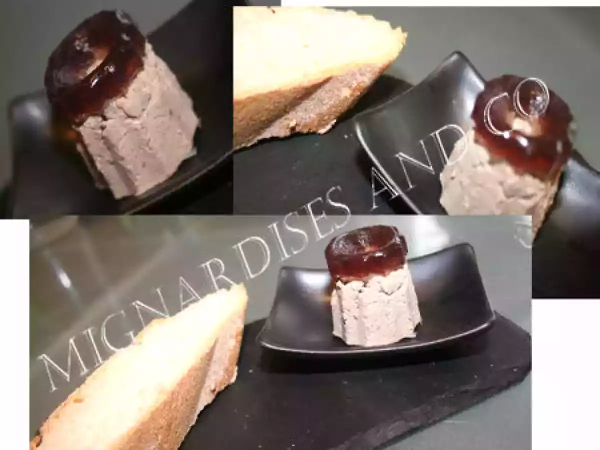 Bouchons aux foies de volaille en gelée de cassis