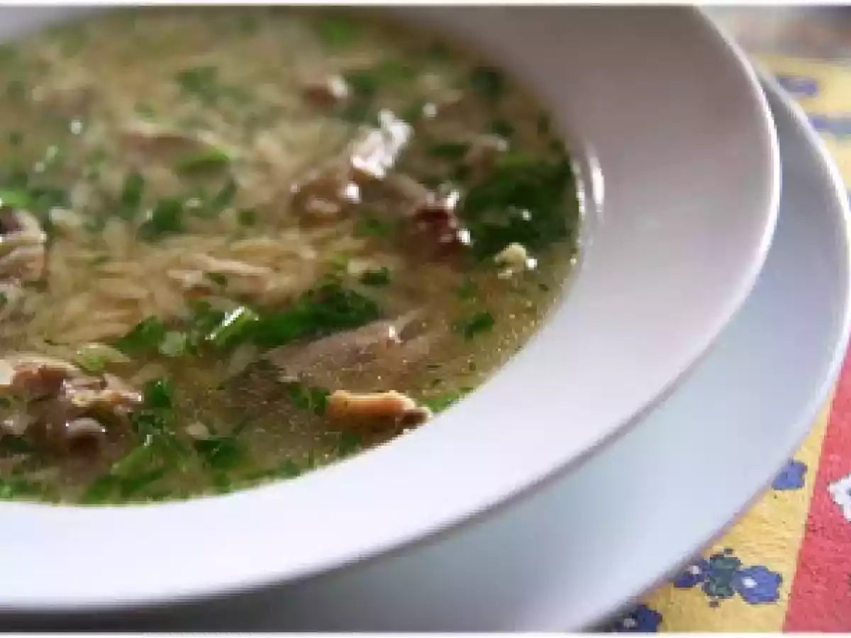 Bouillon de poule à l'américaine