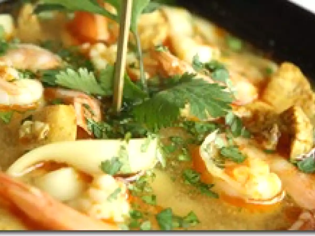 Bouillon de Poulet et Gambas aux Epices - photo 3