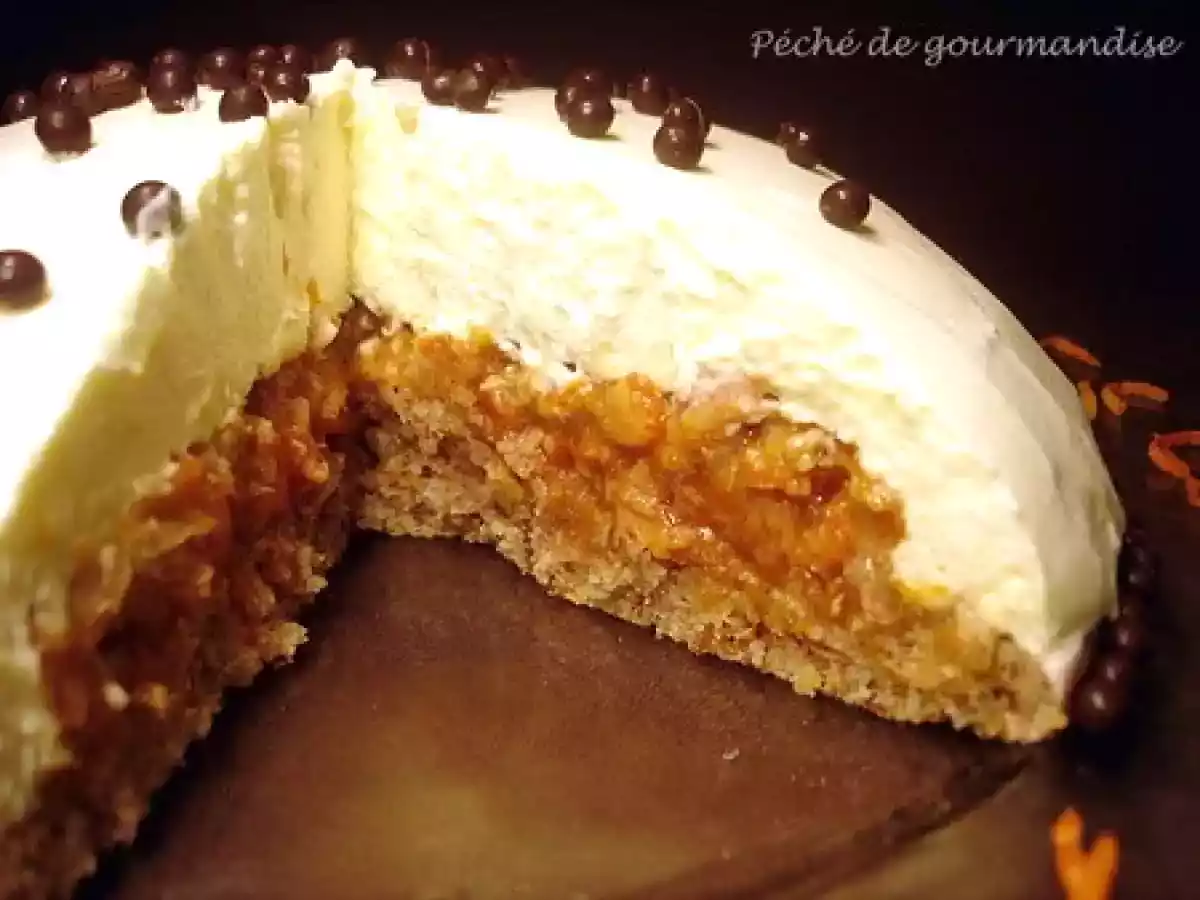 Boule de neige au chocolat blanc et confit de clémentines - photo 2