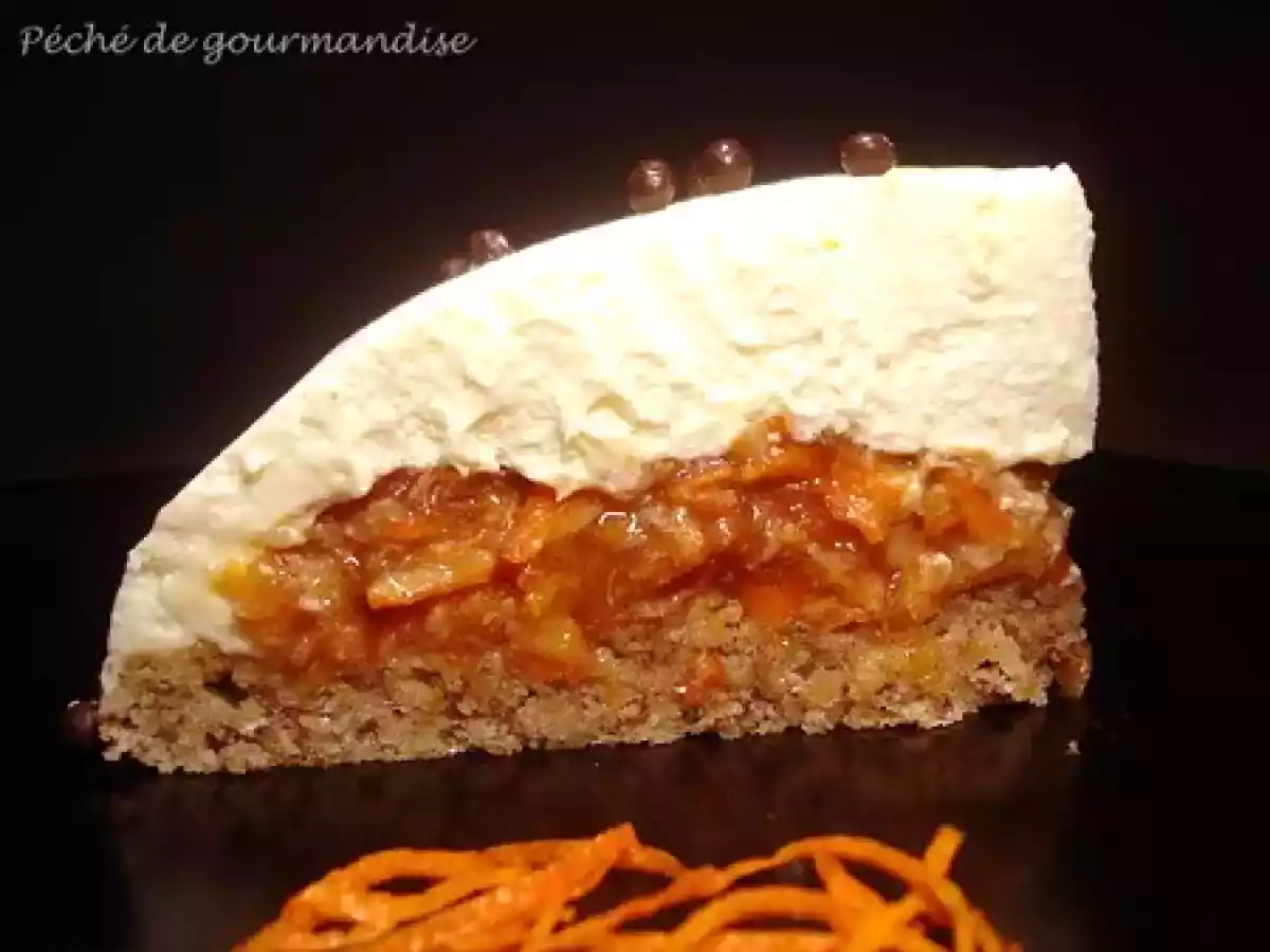 Boule de neige au chocolat blanc et confit de clémentines - photo 3