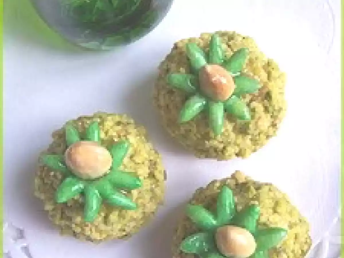 Boules fleuries aux amandes ( pâtisserie orientale ) - photo 3