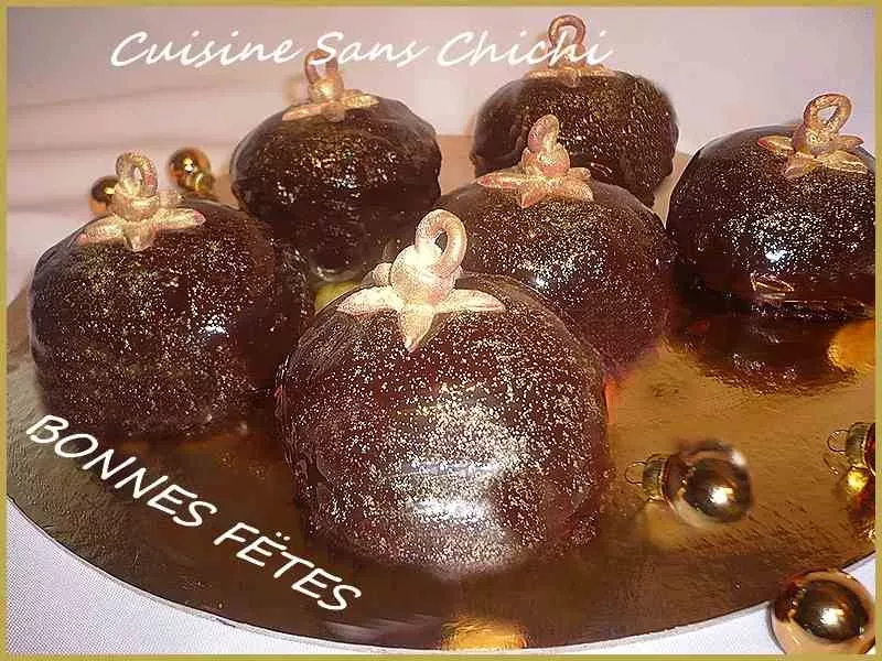 Boules de Noël en chocolat - Notre recette illustrée - Meilleur du Chef