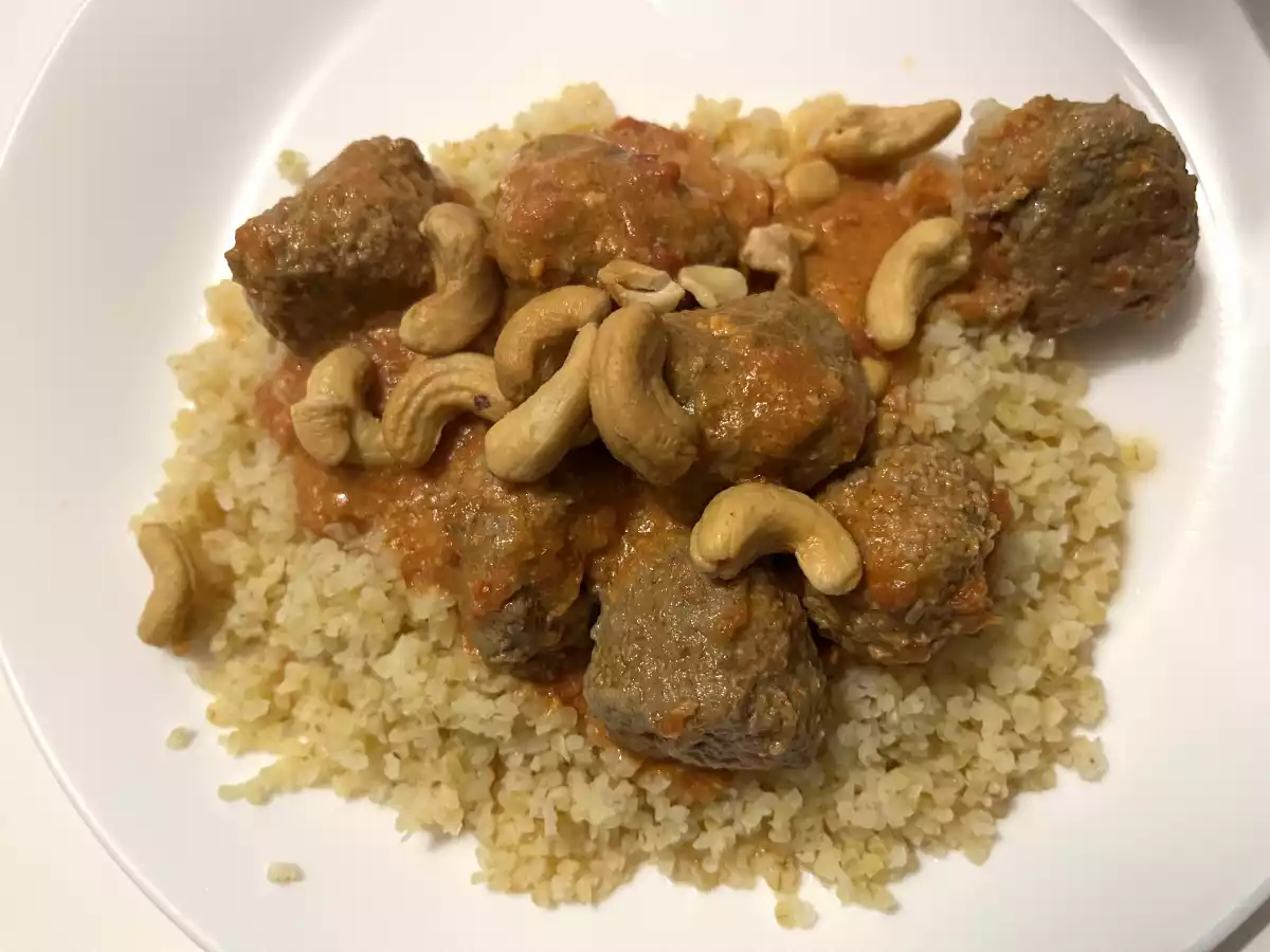 Boulette à l'indienne au Cookeo