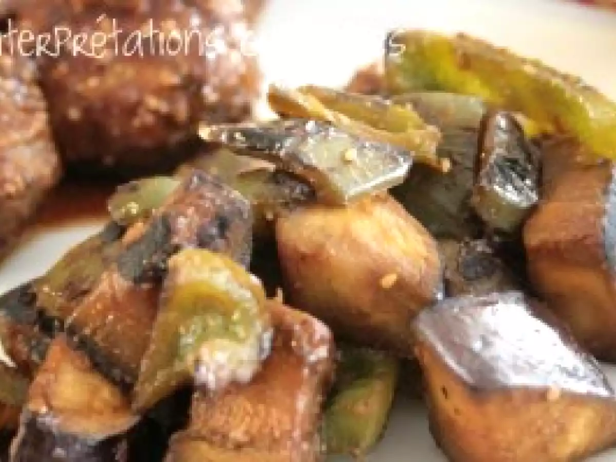 Boulette à la japonaise miso-sésame & ses légumes caramélisés