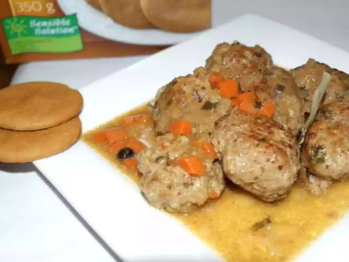 Boulette en sauce au gingersnap (ou pain d'épices)