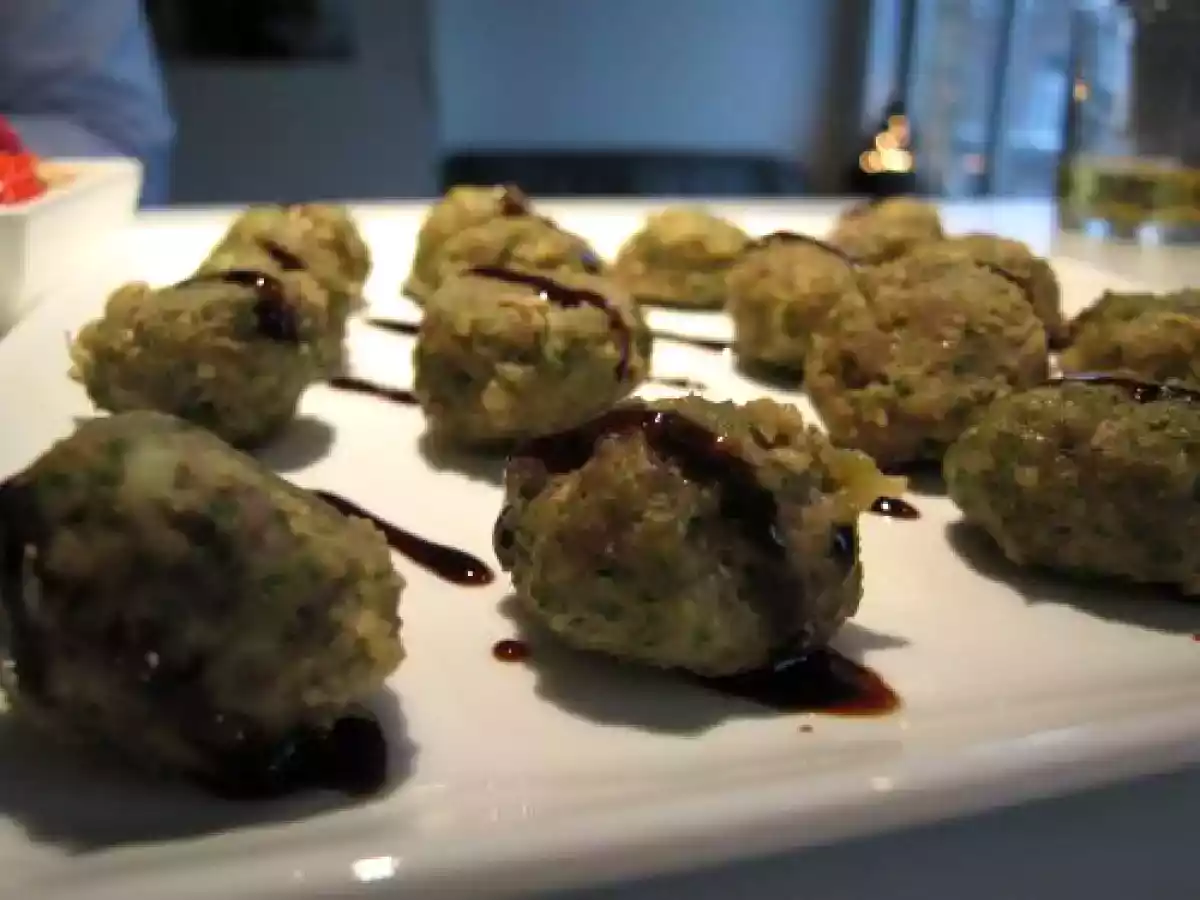 Boulettes au parmesan et vinaigre balsamique - photo 2