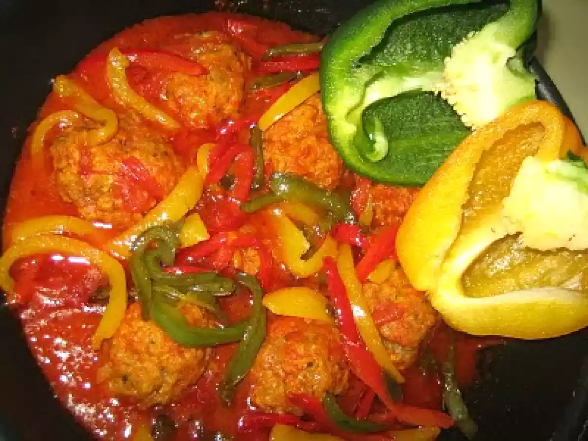 Boulettes aux 3 poivrons à la marocaine