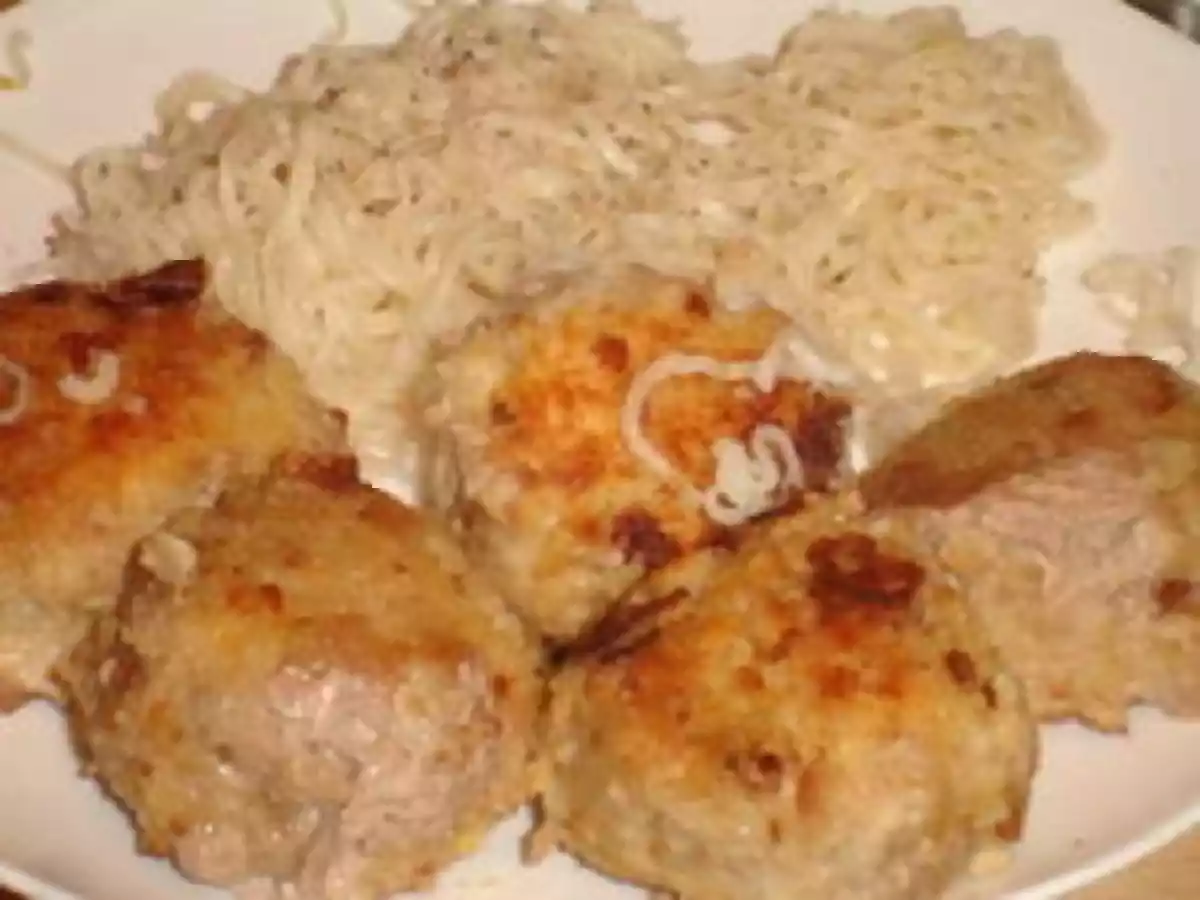 Boulettes aux nouilles chinoises