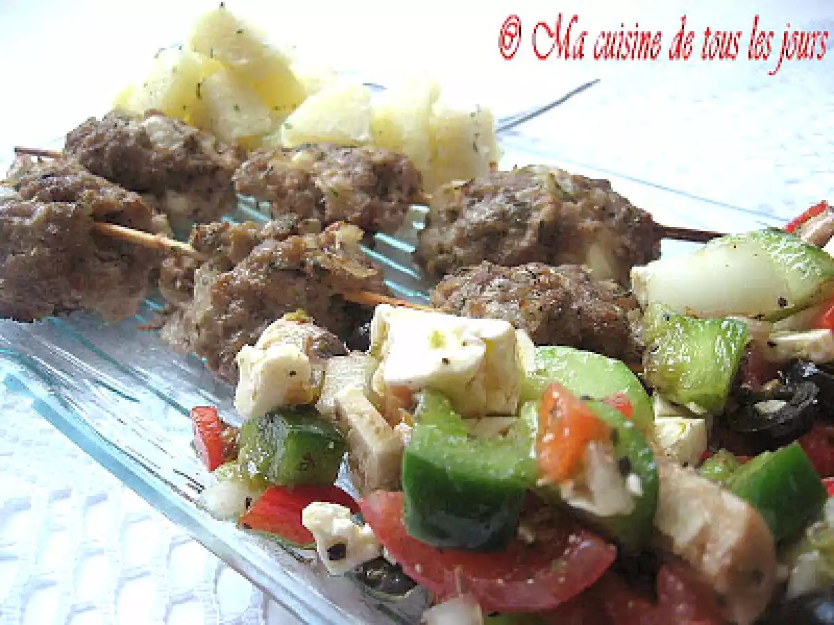 Boulettes d'agneau à la grecque