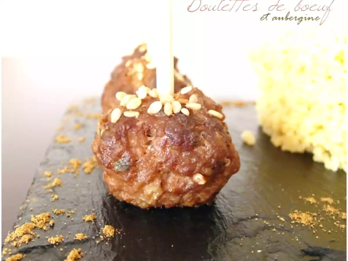 Boulettes de boeuf à l?aubergine selon Julie Andrieu - photo 2