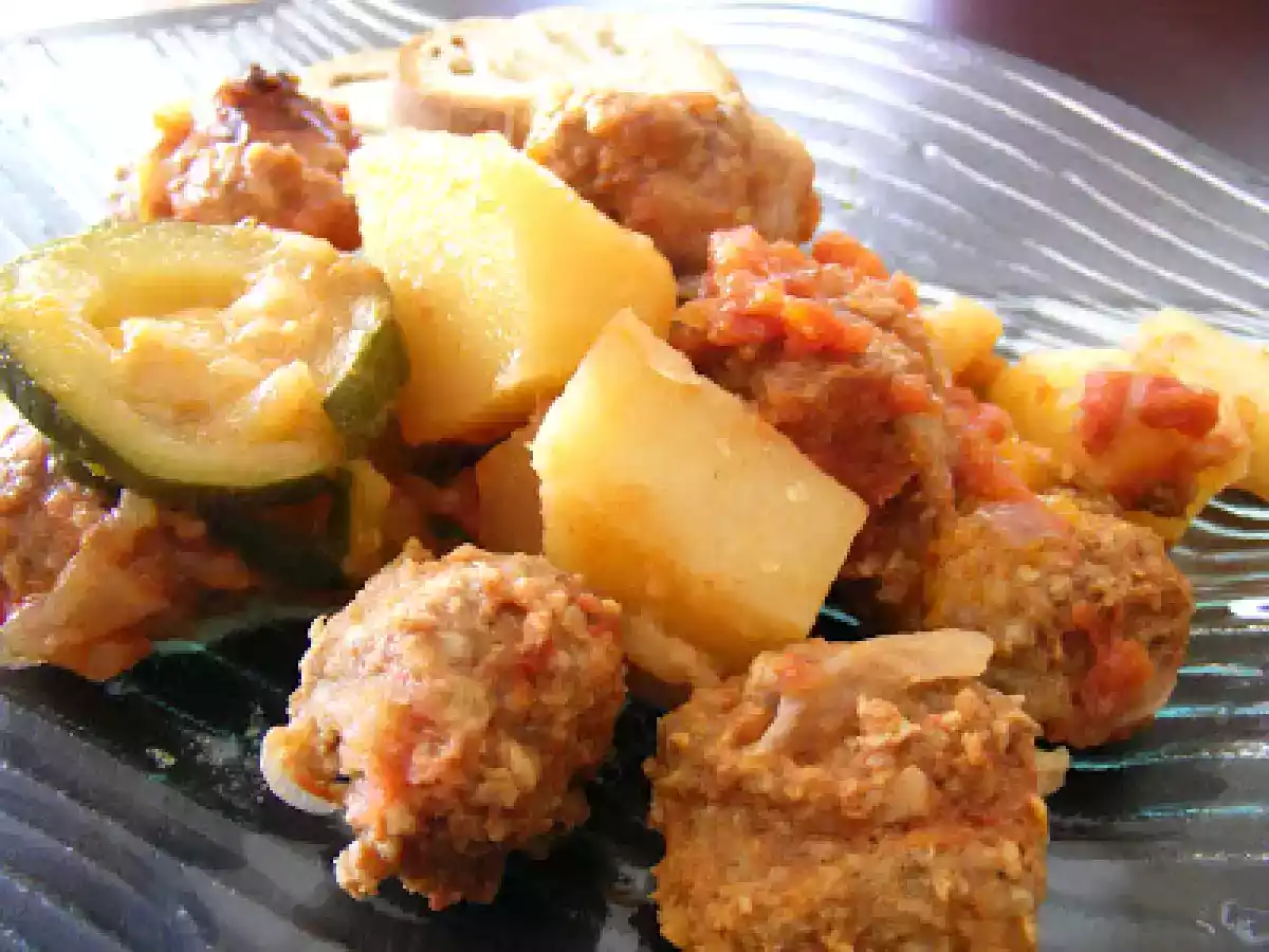 Boulettes de boeuf, courgettes et pommes de terre - photo 2