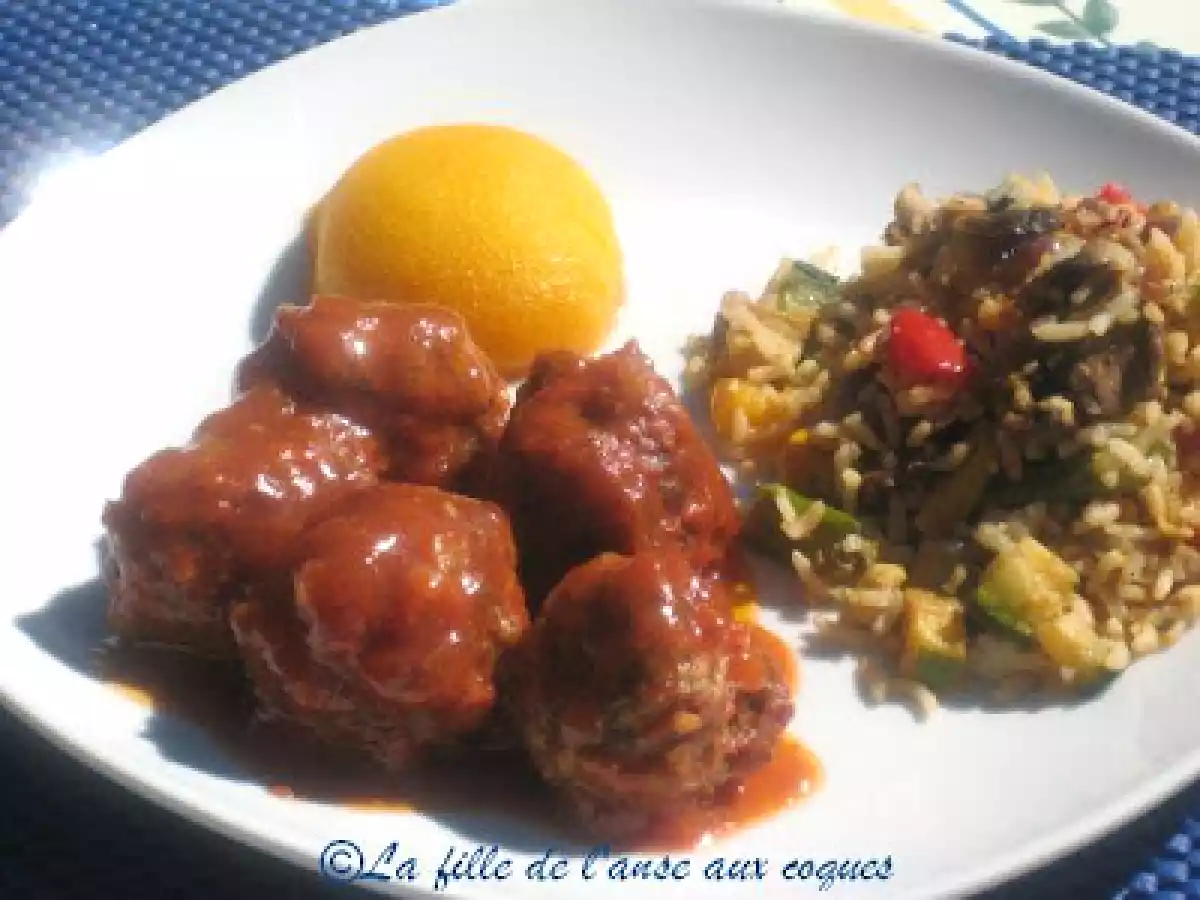 BOULETTES DE BOEUF « PÊCHER MIGNON »