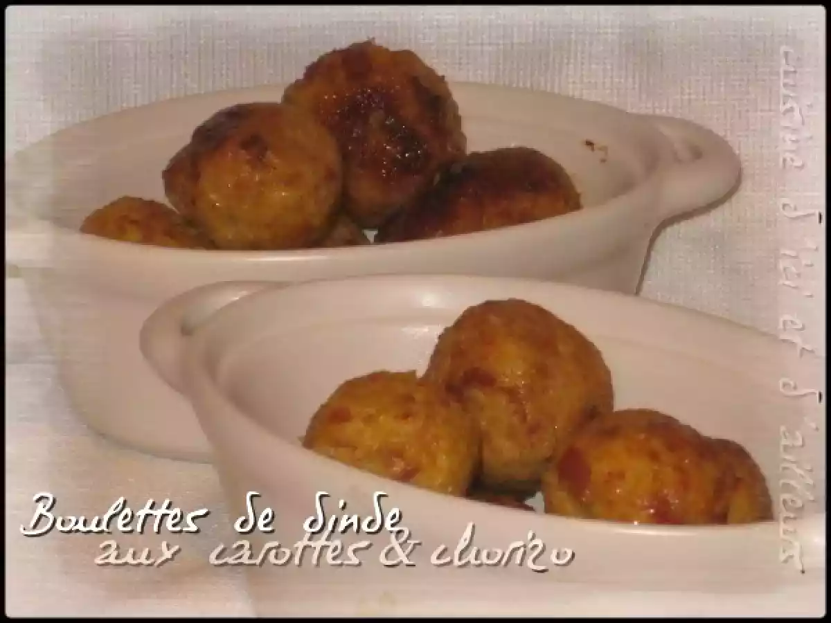 Boulettes de dinde aux carottes & chorizo - photo 2