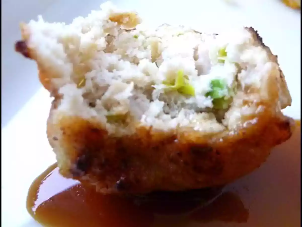 Boulettes de poulet au poireau façon yakitori