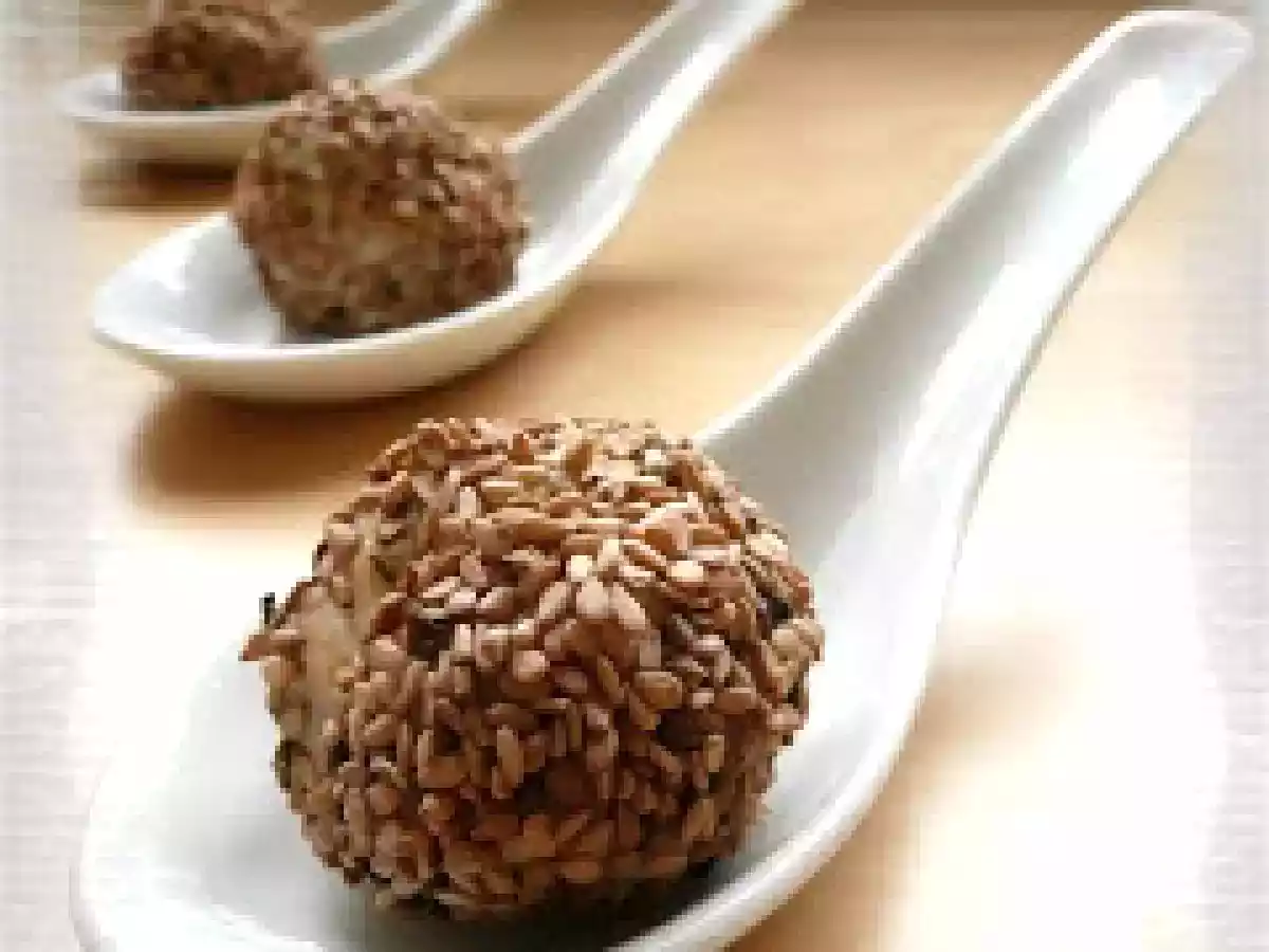 Boulettes de poulet au sésame