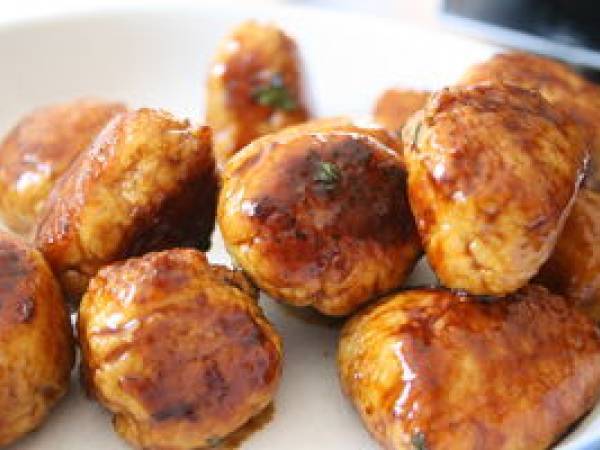 Boulettes de poulet yakitori