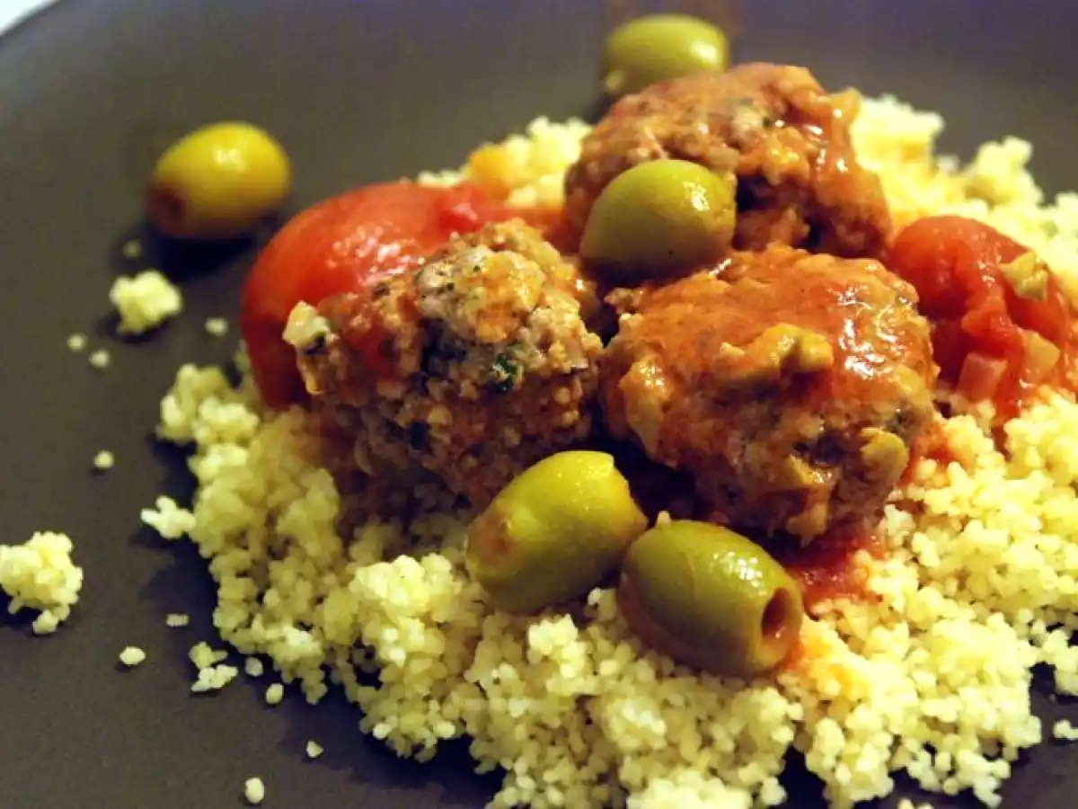 Boulettes de veau aux olives et citron confit