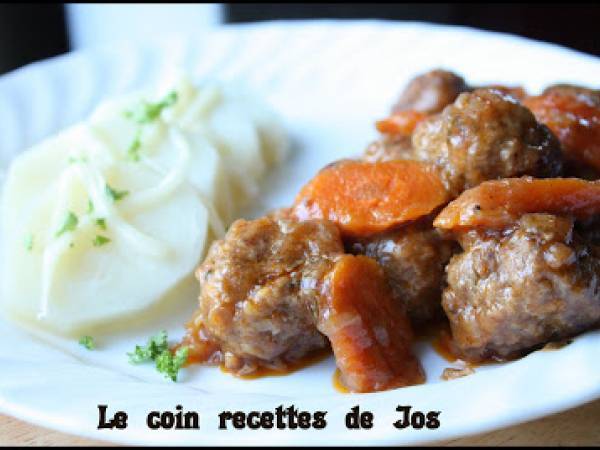 BOULETTES DE VIANDE À LA BIÈRE