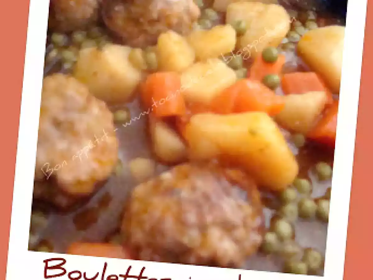 Boulettes de viande jardinières