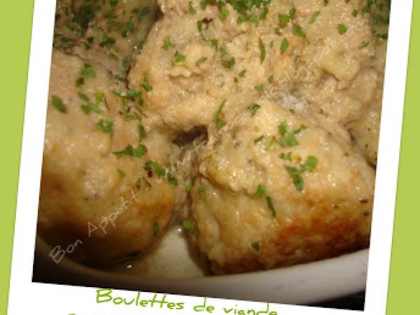 Boulettes de viande sauce oignon moutarde (recette Thermomix)