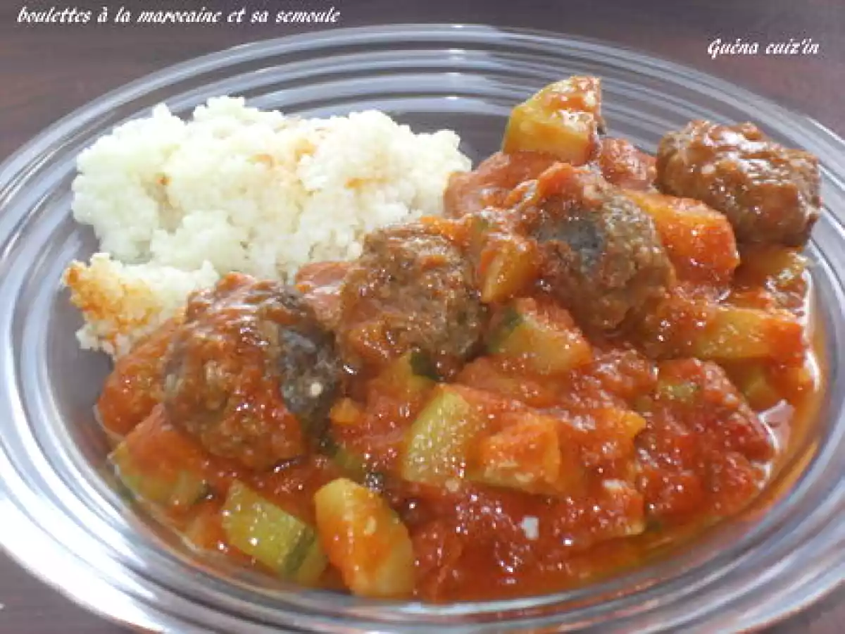 Boulettes marocaines et ses accompagnements