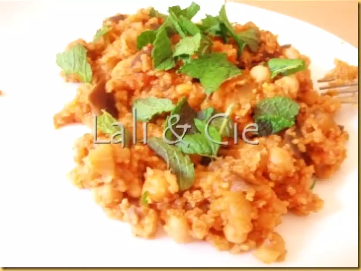 Boulghour et pois chiches aux épices