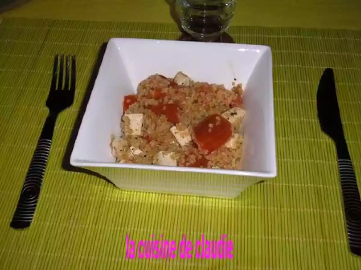 Boulgour au tofu