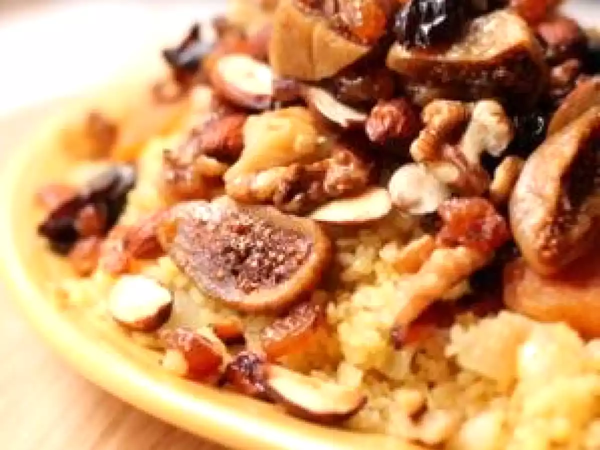 Boulgour aux noix et aux fruits secs