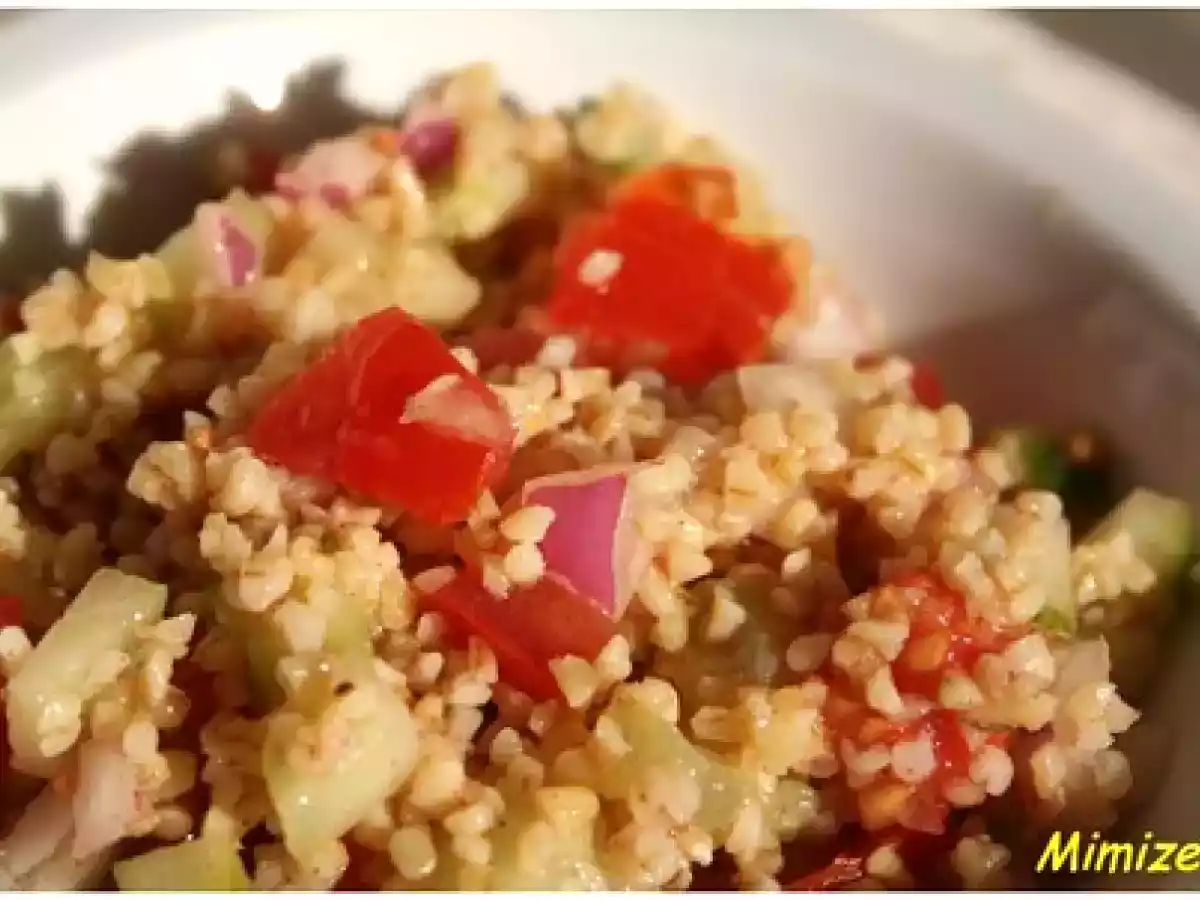 Boulgour façon taboulé à la cannelle pour changer un peu