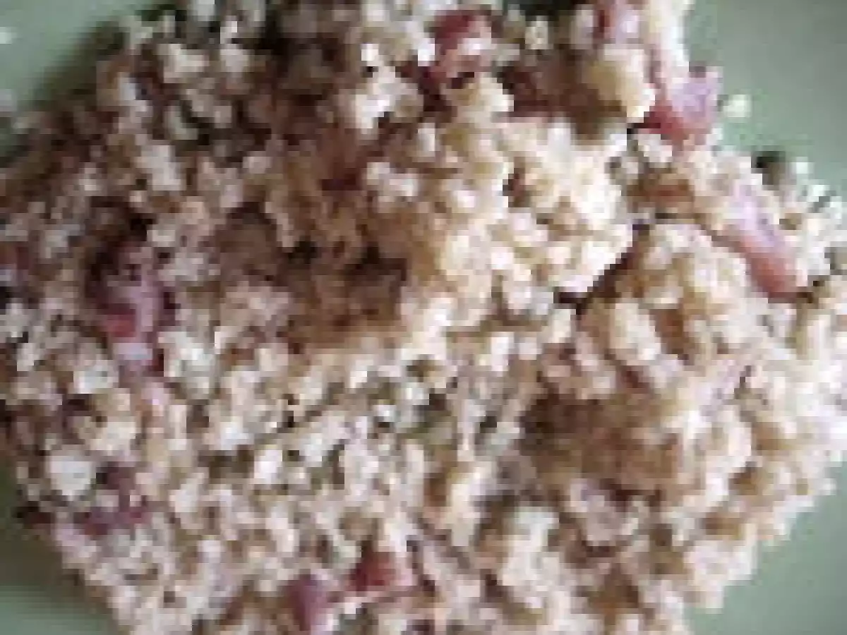 Boulgour petit pois et lardons