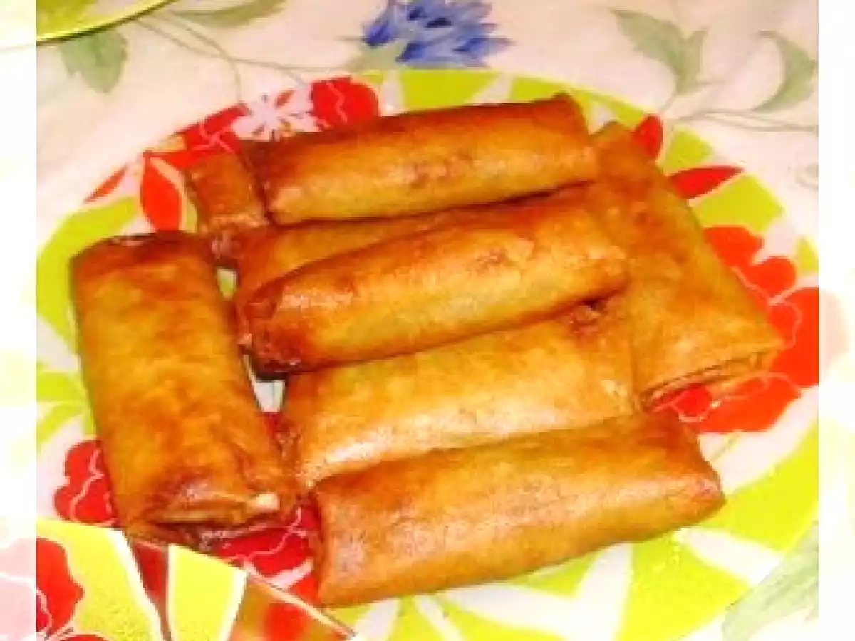 Bourek belham (bourek à la viande hachée)