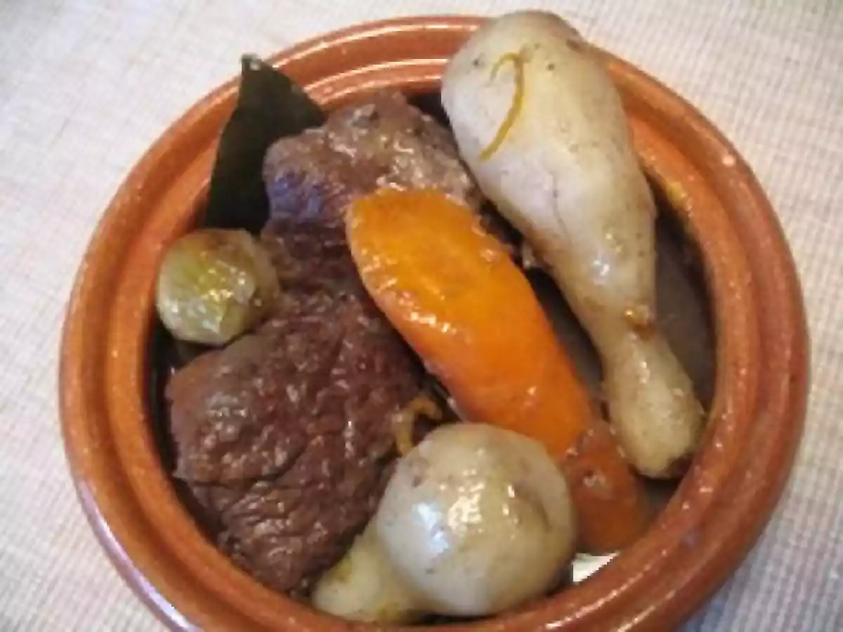 Bourguignon de boeuf aux topinambours