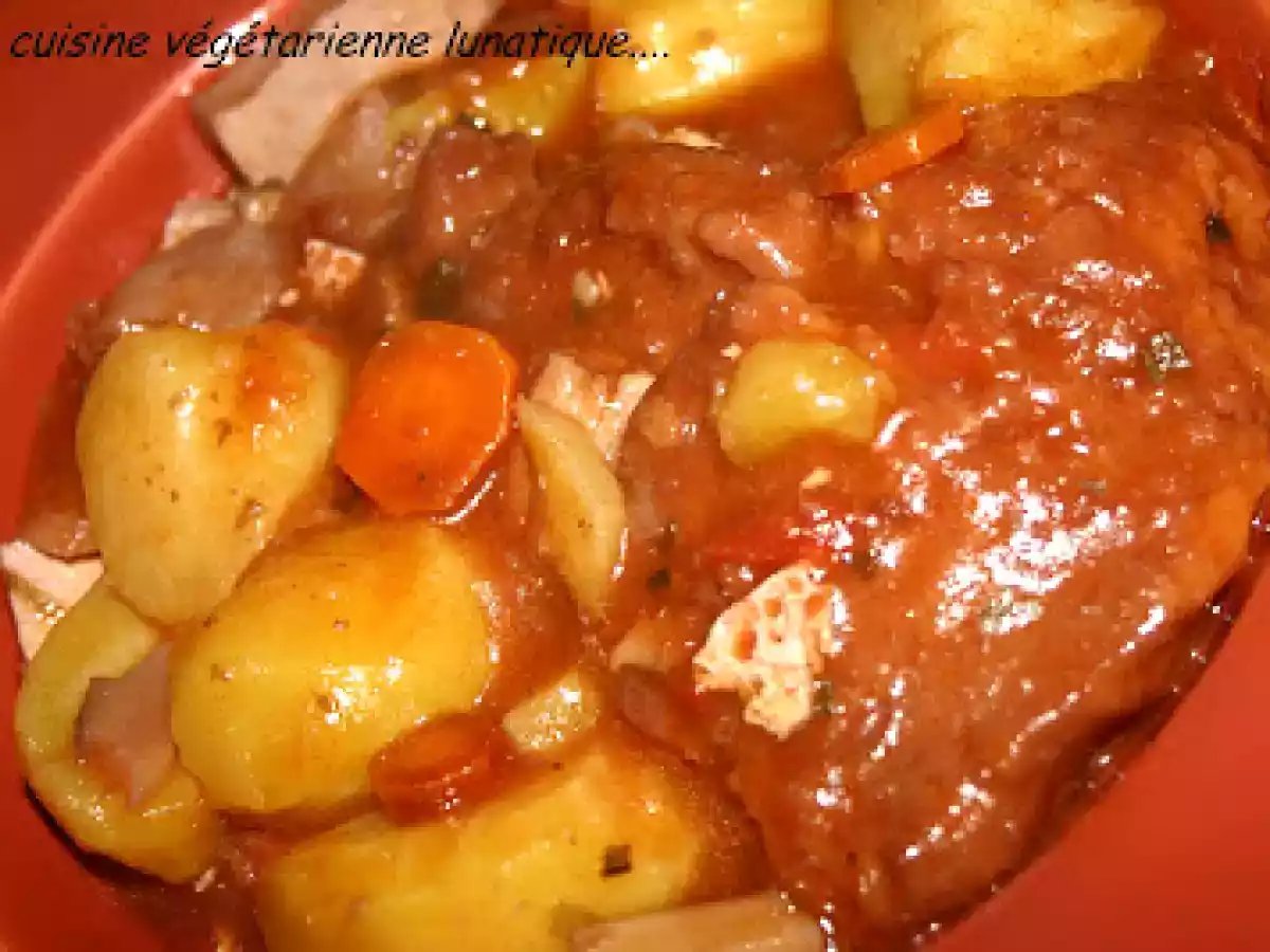 Bourguignon végétarien au seitan (fait maison) - photo 2