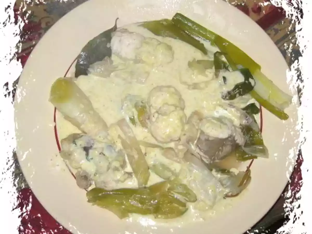 Bourride de lotte aux poireaux