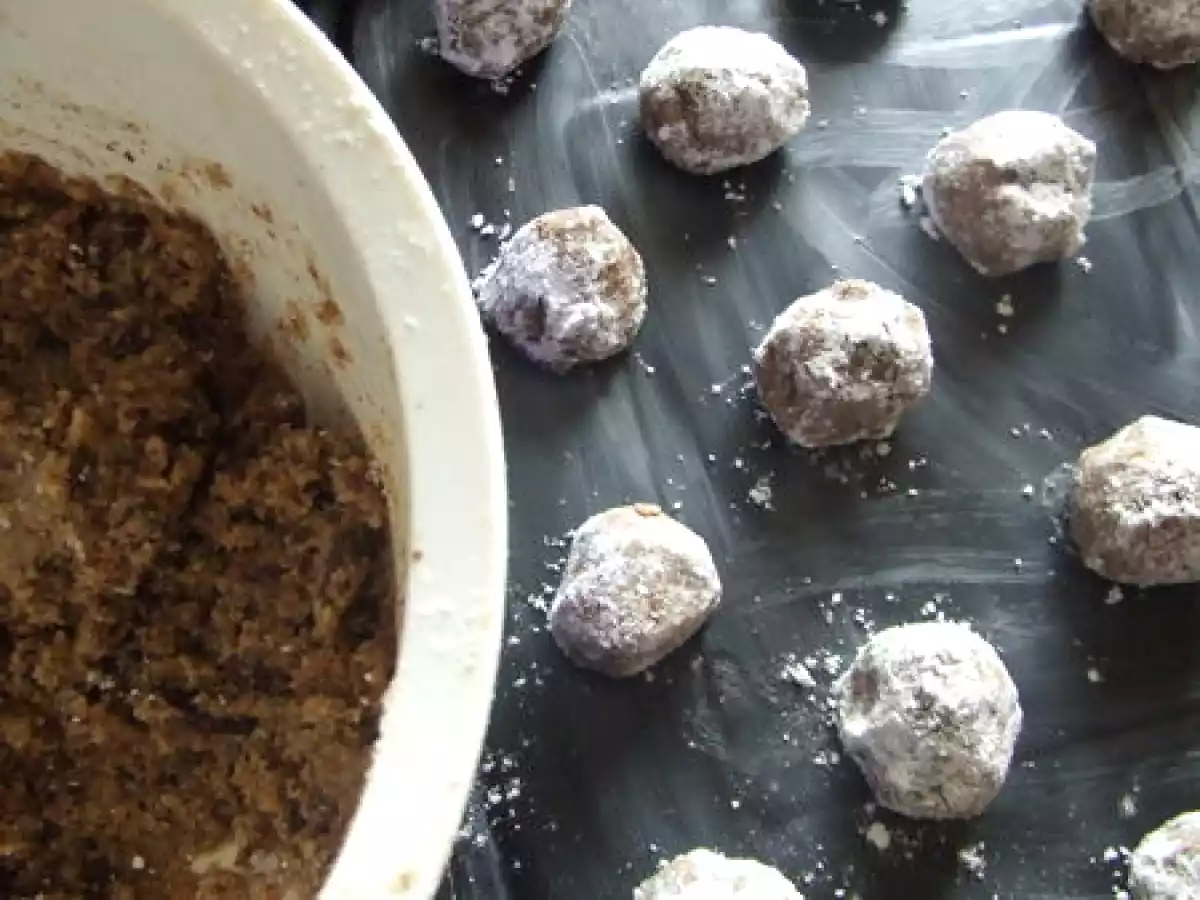 Bredele #3 : Les boules au chocolat ... mmmmh, plutôt à l'amande