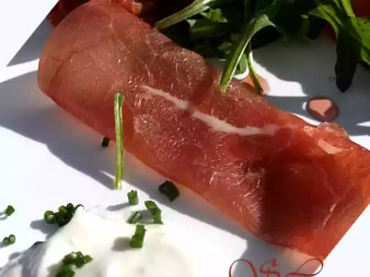 Brésaola crème aux noix