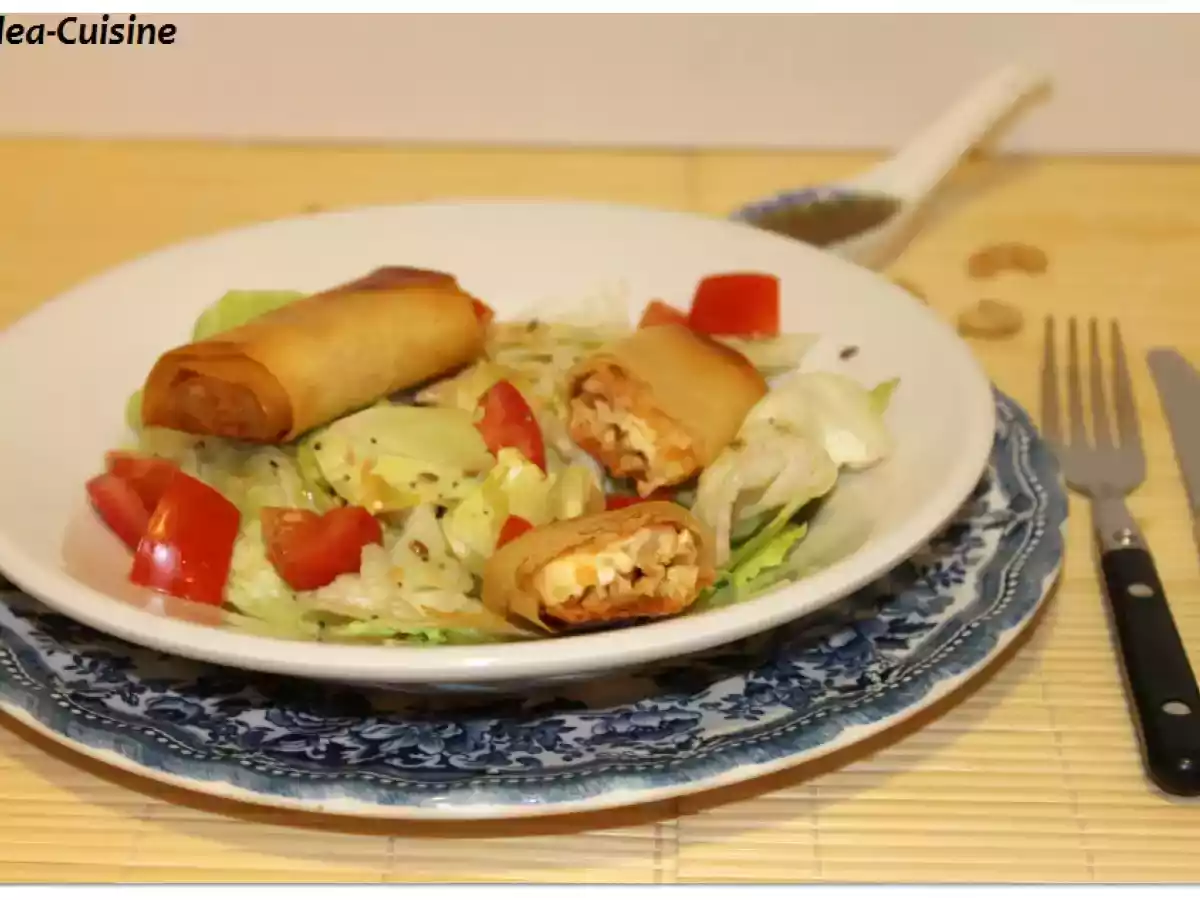 Brick au brie coulant et aux noix de cajou