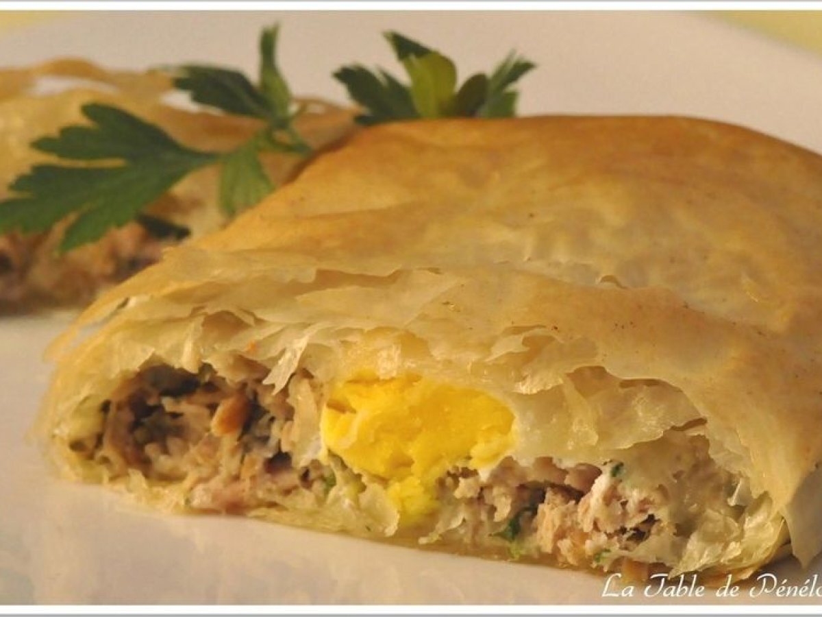 Brick au thon et à l'oeuf. - Recette Ptitchef