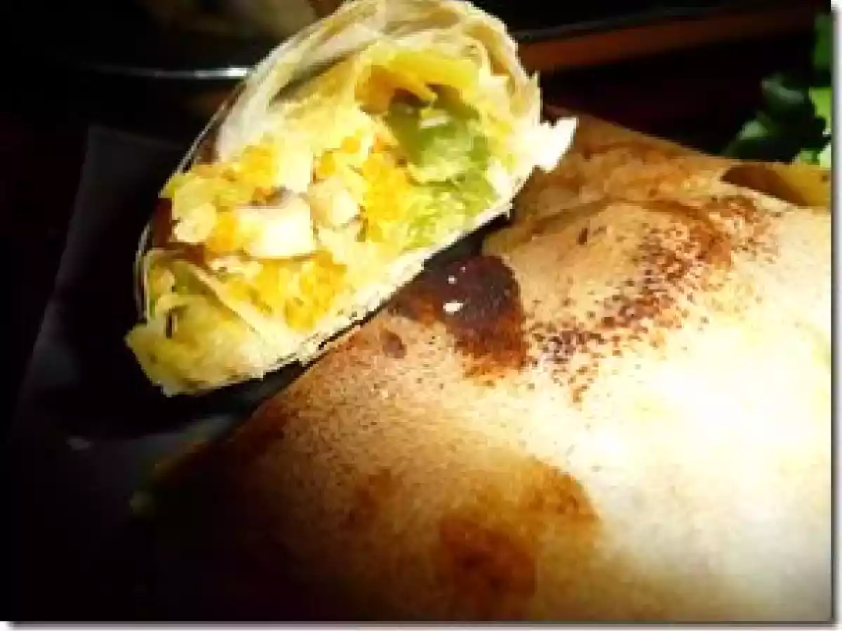 Brick de poisson aux légumes et chèvre