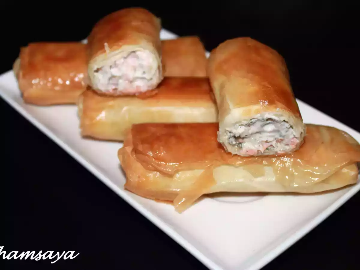 Bricks au saumon fumé et ricotta - photo 2